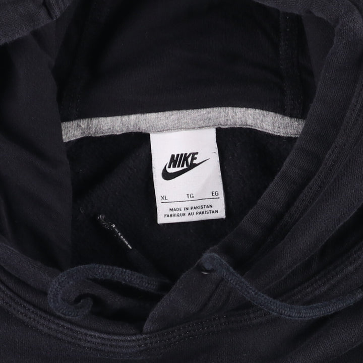 Nike Sweat Pullover Hoodie Men's XL Size cotton black type Vintage Second Hand