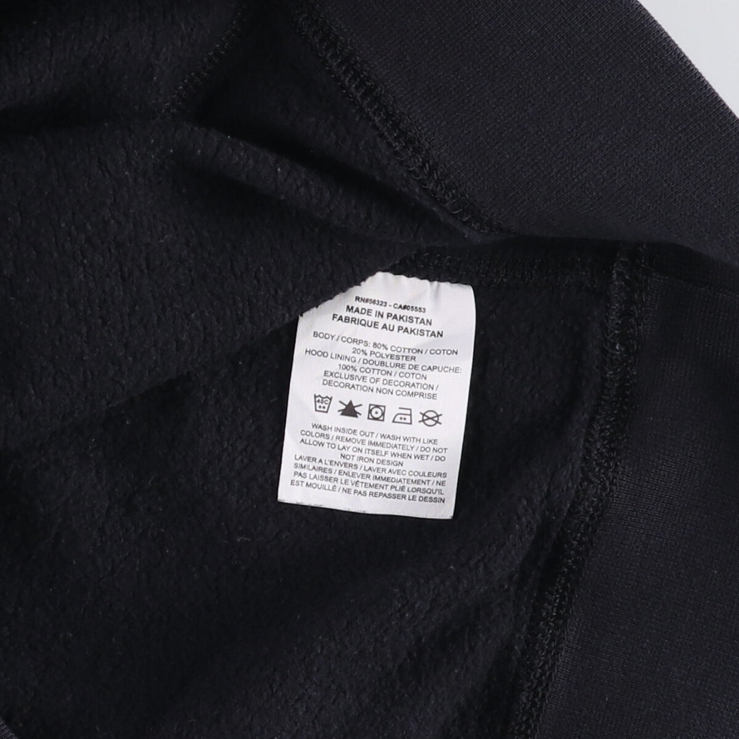 Nike Sweat Pullover Hoodie Men's XL Size cotton black type Vintage Second Hand