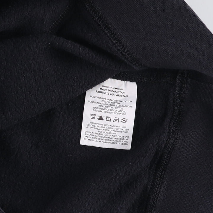 Nike Sweat Pullover Hoodie Men's XL Size cotton black type Vintage Second Hand