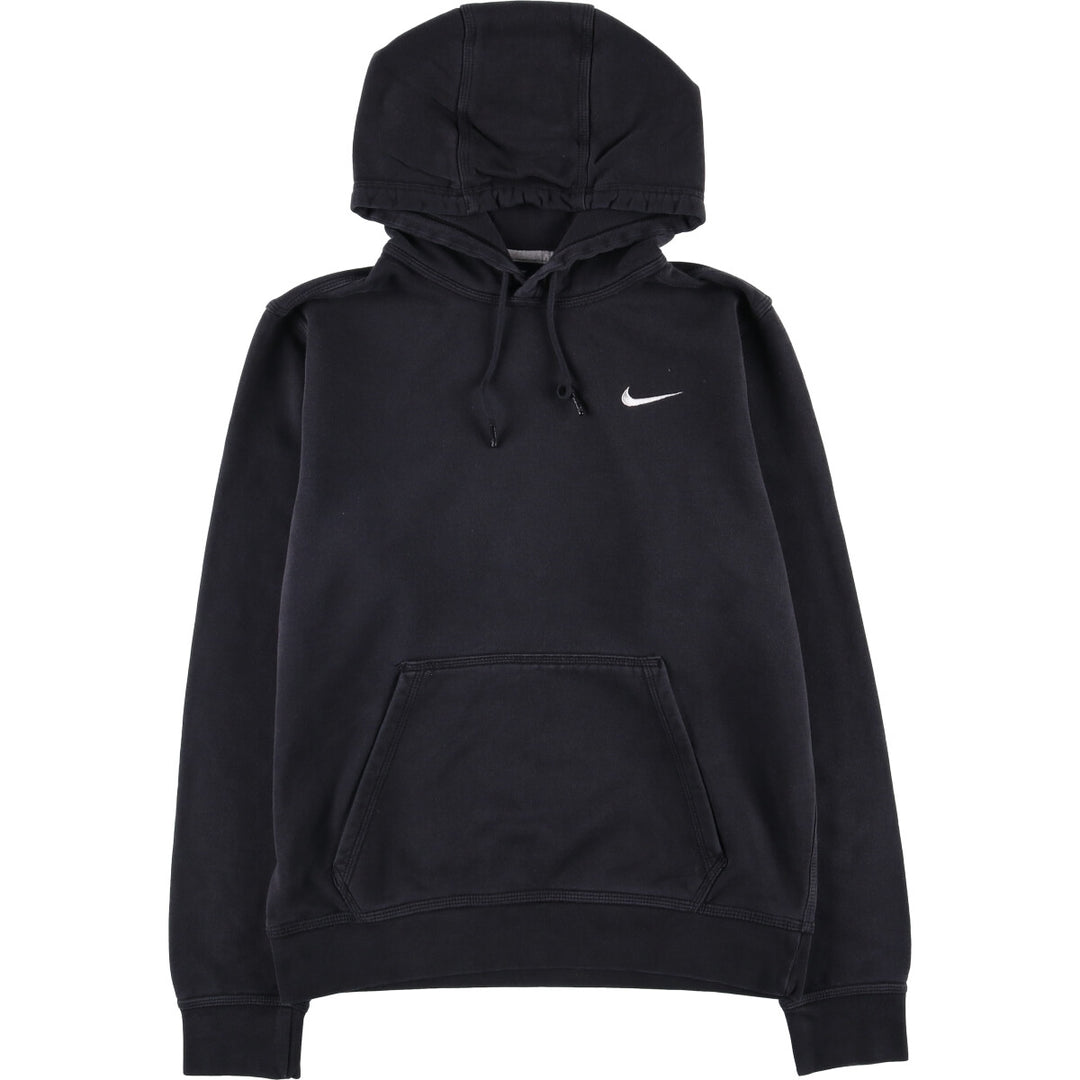 Nike Sweat Pullover Hoodie, Men's Size M cotton black type Vintage Second Hand