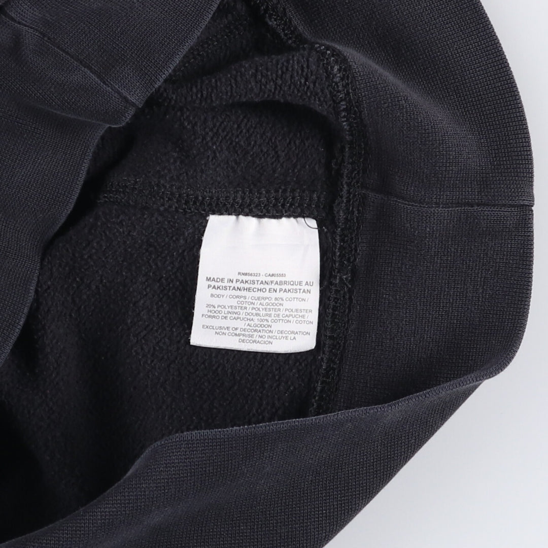 Nike Sweat Pullover Hoodie, Men's Size M cotton black type Vintage Second Hand