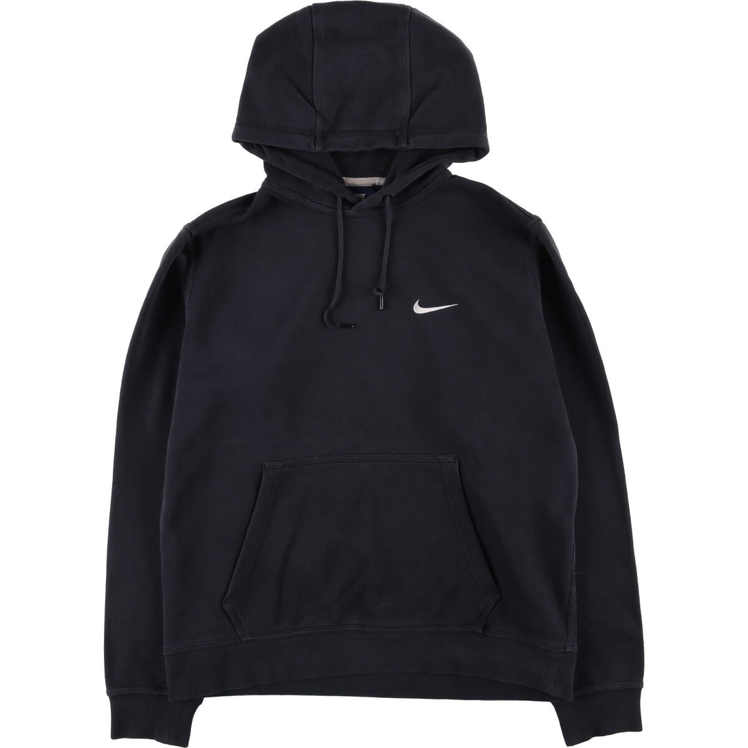 Nike Sweat Pullover Hoodie, Men's Size M cotton black type Vintage Second Hand