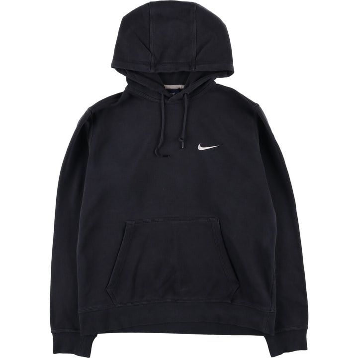 Nike Sweat Pullover Hoodie, Men's Size M cotton black type Vintage Second Hand
