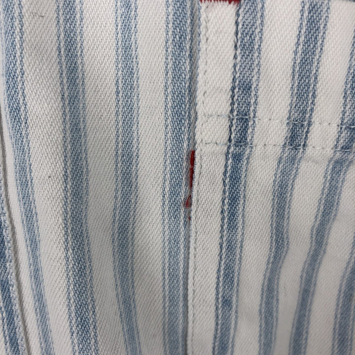 90'S Vintage Levi's Long Sleeve Cotton Striped Shirt, Men's Size XL cotton Blue type light blue Vintage Second Hand
