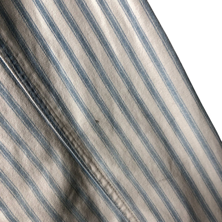 90'S Vintage Levi's Long Sleeve Cotton Striped Shirt, Men's Size XL cotton Blue type light blue Vintage Second Hand