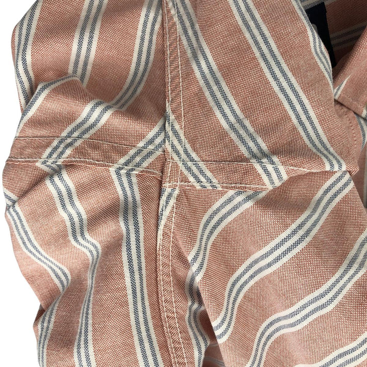 90'S GAP Vintage Long Sleeve Button-Down Striped Shirt, Men's Size L cotton orange type Vintage Second Hand