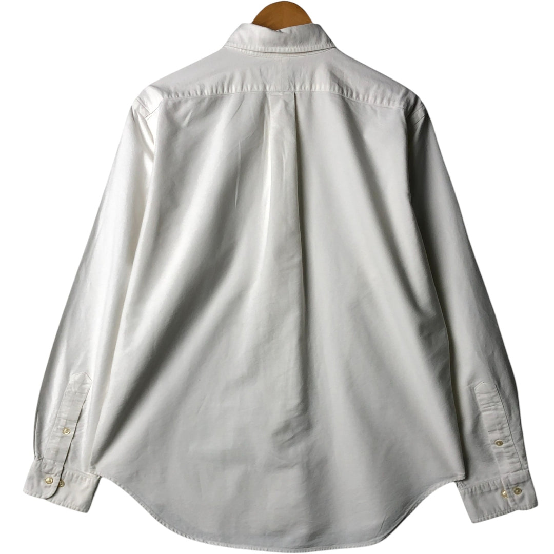Ralph Lauren Classic Fit Long Sleeve Button Down Shirt, Men's Size L cotton white type Vintage Second Hand