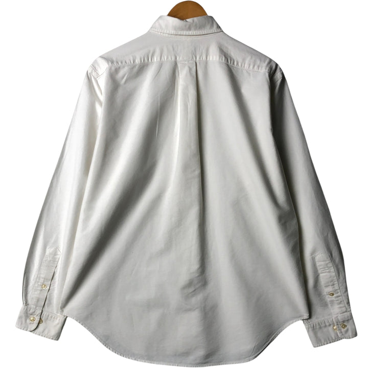 Ralph Lauren Classic Fit Long Sleeve Button Down Shirt, Men's Size L cotton white type Vintage Second Hand