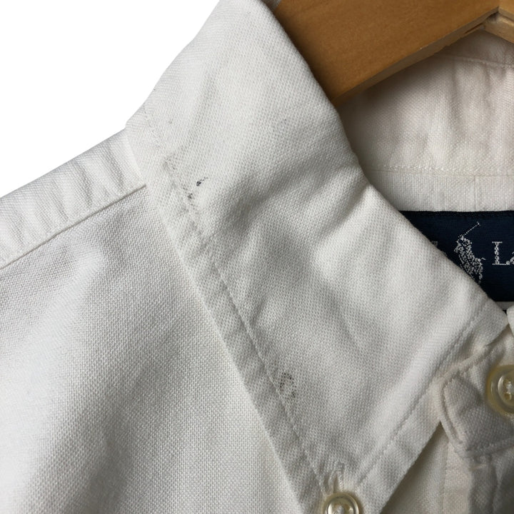 Ralph Lauren Classic Fit Long Sleeve Button Down Shirt, Men's Size L cotton white type Vintage Second Hand