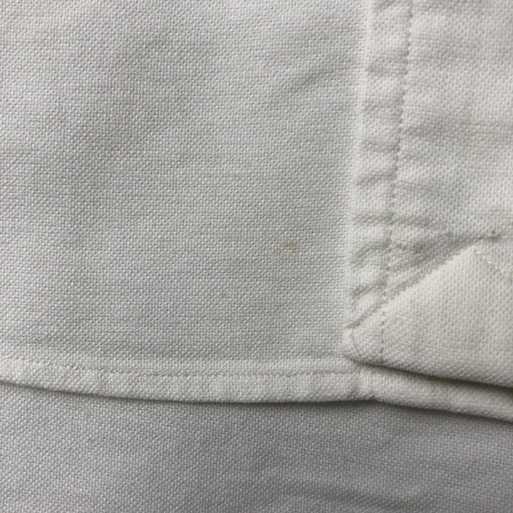 Ralph Lauren YARMOUTH long sleeve button down shirt, men's size M cotton white type Vintage Second Hand