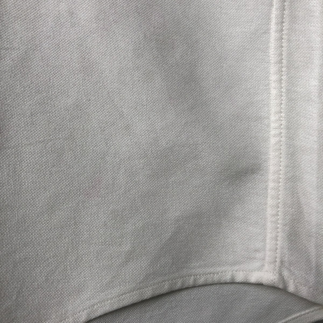 Ralph Lauren YARMOUTH long sleeve button down shirt, men's size M cotton white type Vintage Second Hand