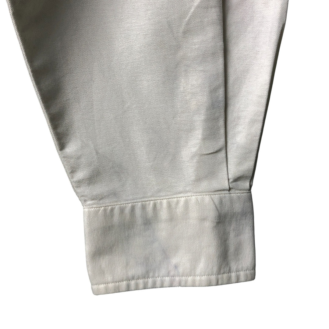 Ralph Lauren YARMOUTH long sleeve button down shirt, men's size M cotton white type Vintage Second Hand