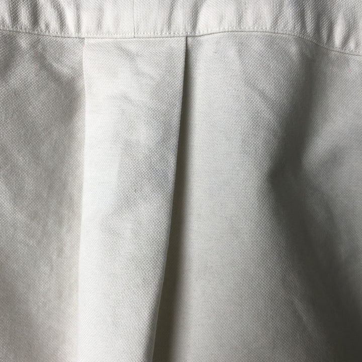 Ralph Lauren YARMOUTH long sleeve button down shirt, men's size M cotton white type Vintage Second Hand