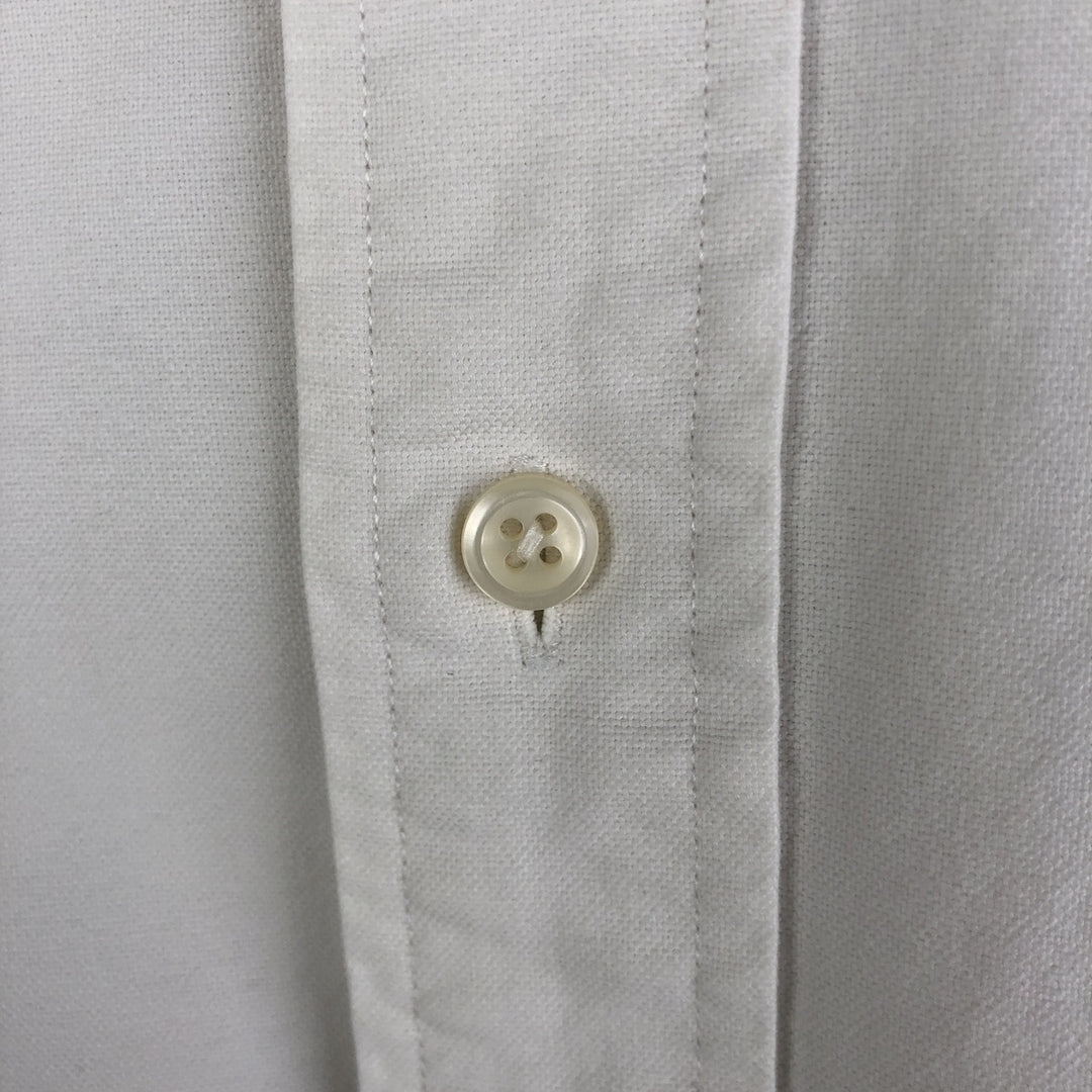 Ralph Lauren YARMOUTH long sleeve button down shirt, men's XL size cotton white type Vintage Second Hand