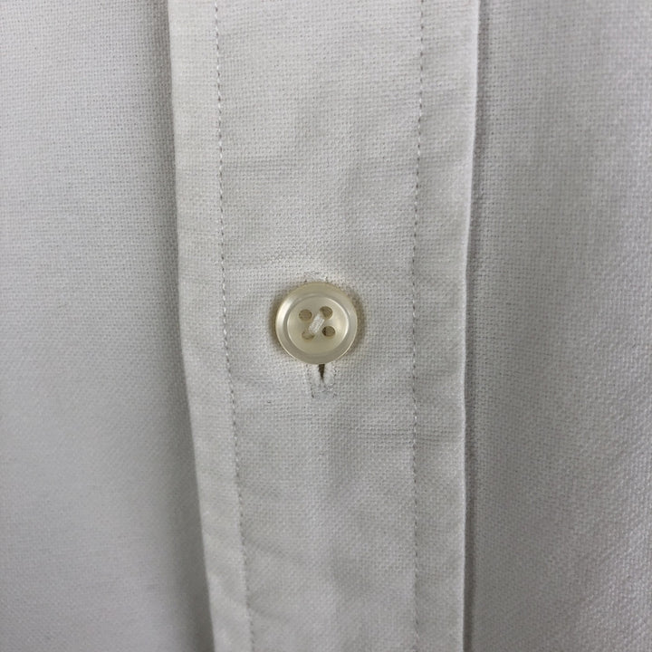 Ralph Lauren YARMOUTH long sleeve button down shirt, men's XL size cotton white type Vintage Second Hand