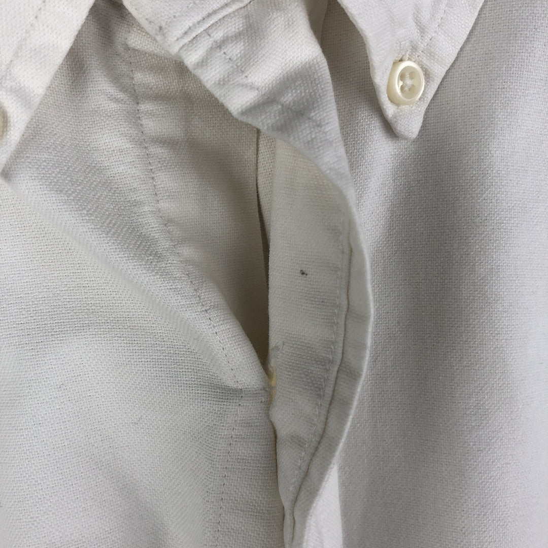 Ralph Lauren YARMOUTH long sleeve button down shirt, men's XL size cotton white type Vintage Second Hand