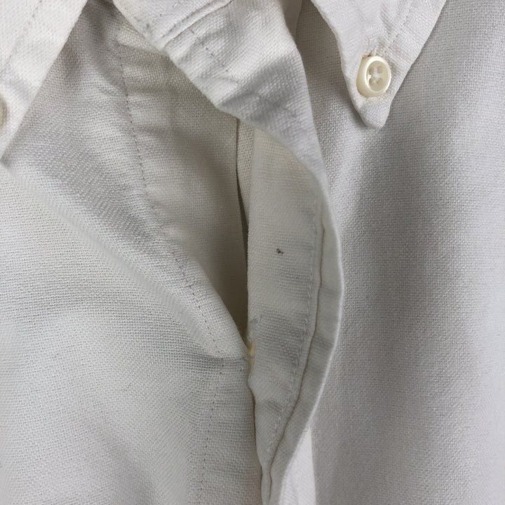 Ralph Lauren YARMOUTH long sleeve button down shirt, men's XL size cotton white type Vintage Second Hand