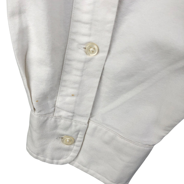 Ralph Lauren YARMOUTH long sleeve button down shirt, men's XL size cotton white type Vintage Second Hand