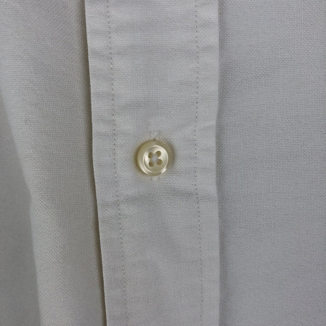 Ralph Lauren long sleeve button down shirt, men's size L cotton white type Vintage Second Hand