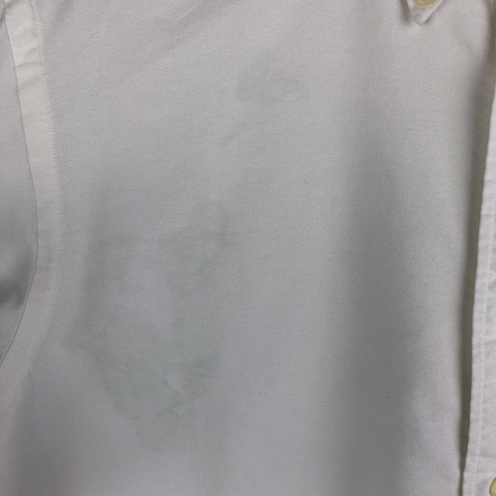 Ralph Lauren long sleeve button down shirt, men's size L cotton white type Vintage Second Hand