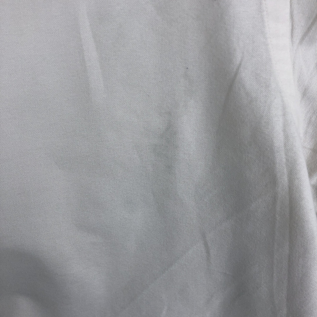 Ralph Lauren long sleeve button down shirt, men's size L cotton white type Vintage Second Hand