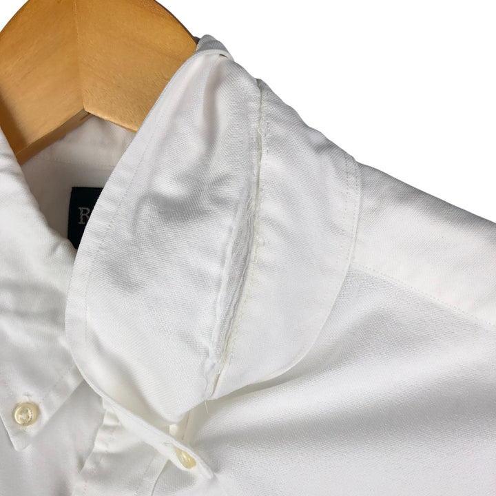 Ralph Lauren YARMOUTH long sleeve button down shirt, men's size L cotton white type Vintage Second Hand