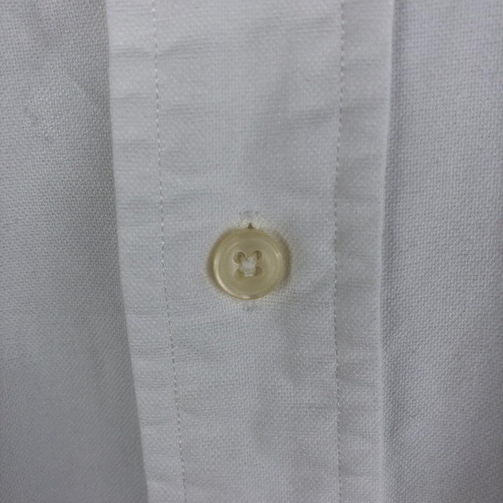 Ralph Lauren YARMOUTH long sleeve button down shirt, men's size L cotton white type Vintage Second Hand