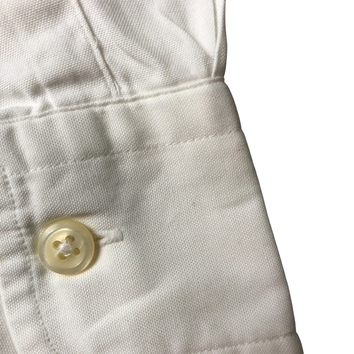 Ralph Lauren ANDOVER long-sleeved button-down shirt, men's size M cotton white type Vintage Second Hand