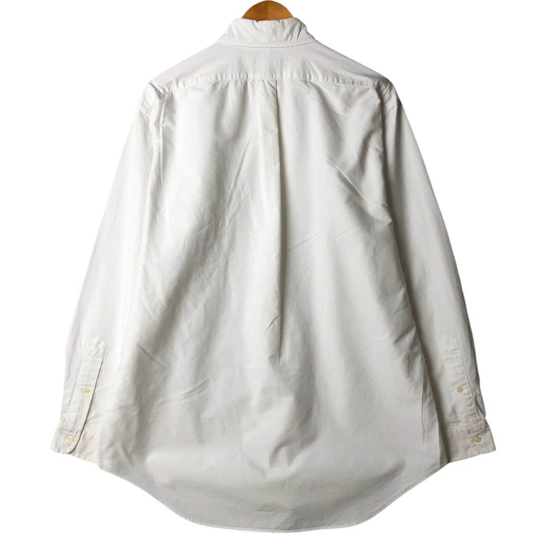 Ralph Lauren Classic Fit long sleeve button down shirt, men's size M cotton white type Vintage Second Hand