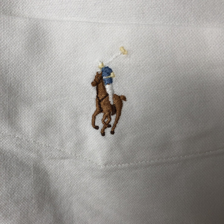 Ralph Lauren Classic Fit long sleeve button down shirt, men's size M cotton white type Vintage Second Hand