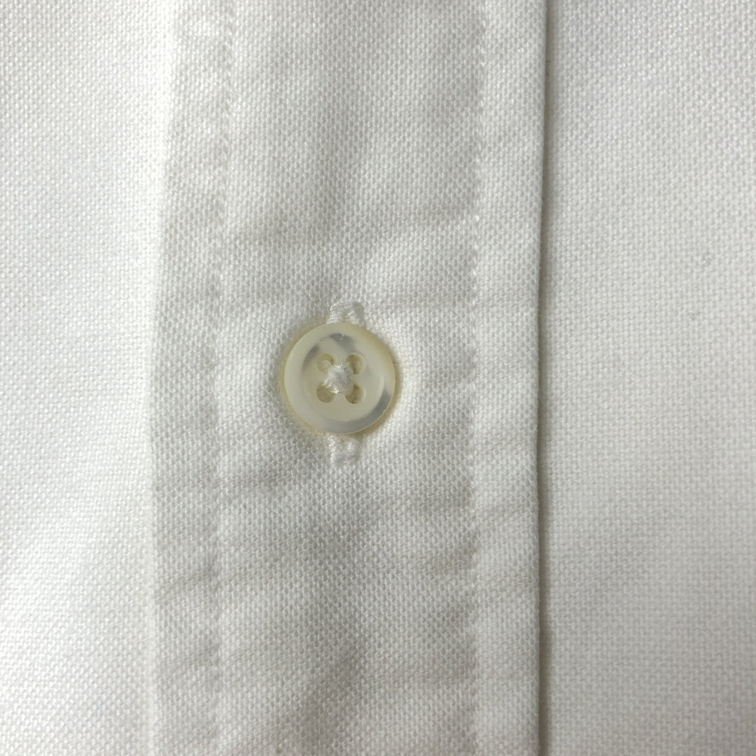 Ralph Lauren long sleeve button down shirt, men's size L cotton white type Vintage Second Hand
