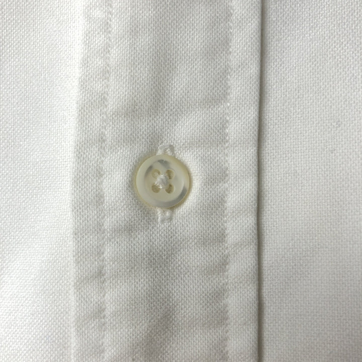Ralph Lauren long sleeve button down shirt, men's size L cotton white type Vintage Second Hand
