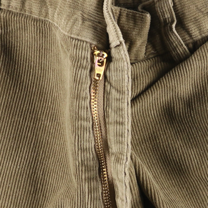 2000'S Dockers Flat Front Relaxed Fit Corduroy Pants, Men's, Size W32 cotton beige type brown Vintage Second Hand