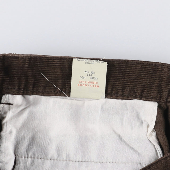 Dockers Two-pleat Corduroy Pants, Men's, Size W33 cotton brown type Vintage Second Hand