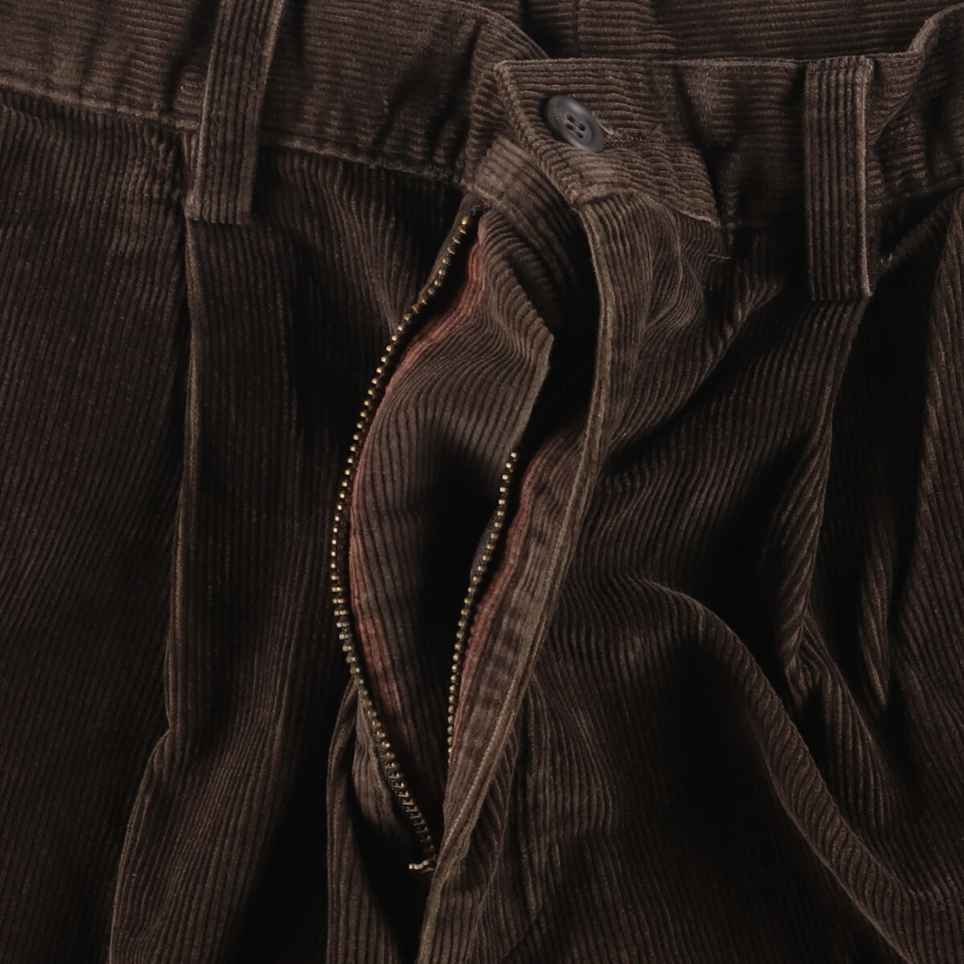 Dockers Two-pleat Corduroy Pants, Men's, Size W33 cotton brown type Vintage Second Hand