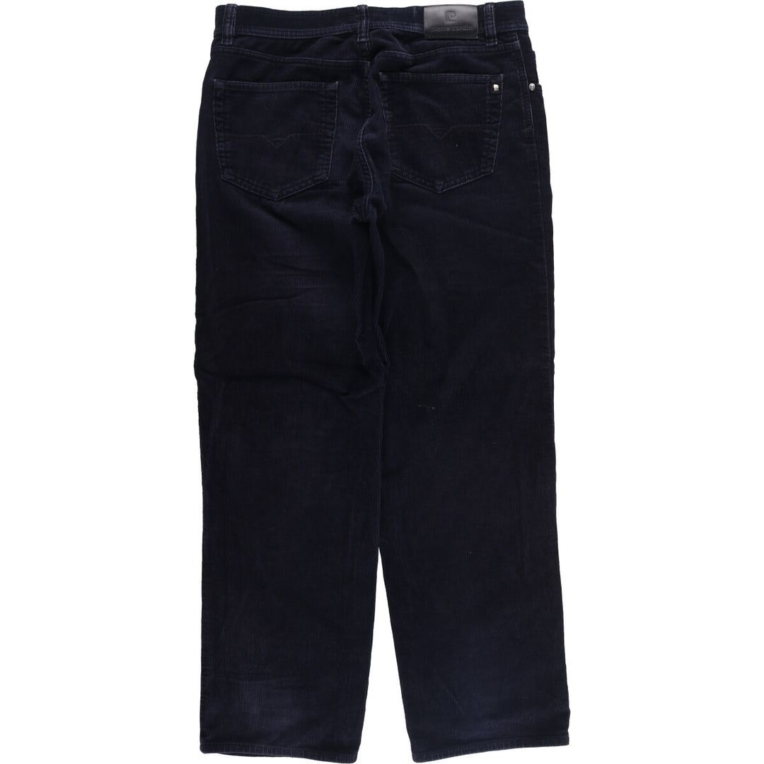 Pierre Cardin men's corduroy pants, size W35 cotton navy blue type Vintage Second Hand