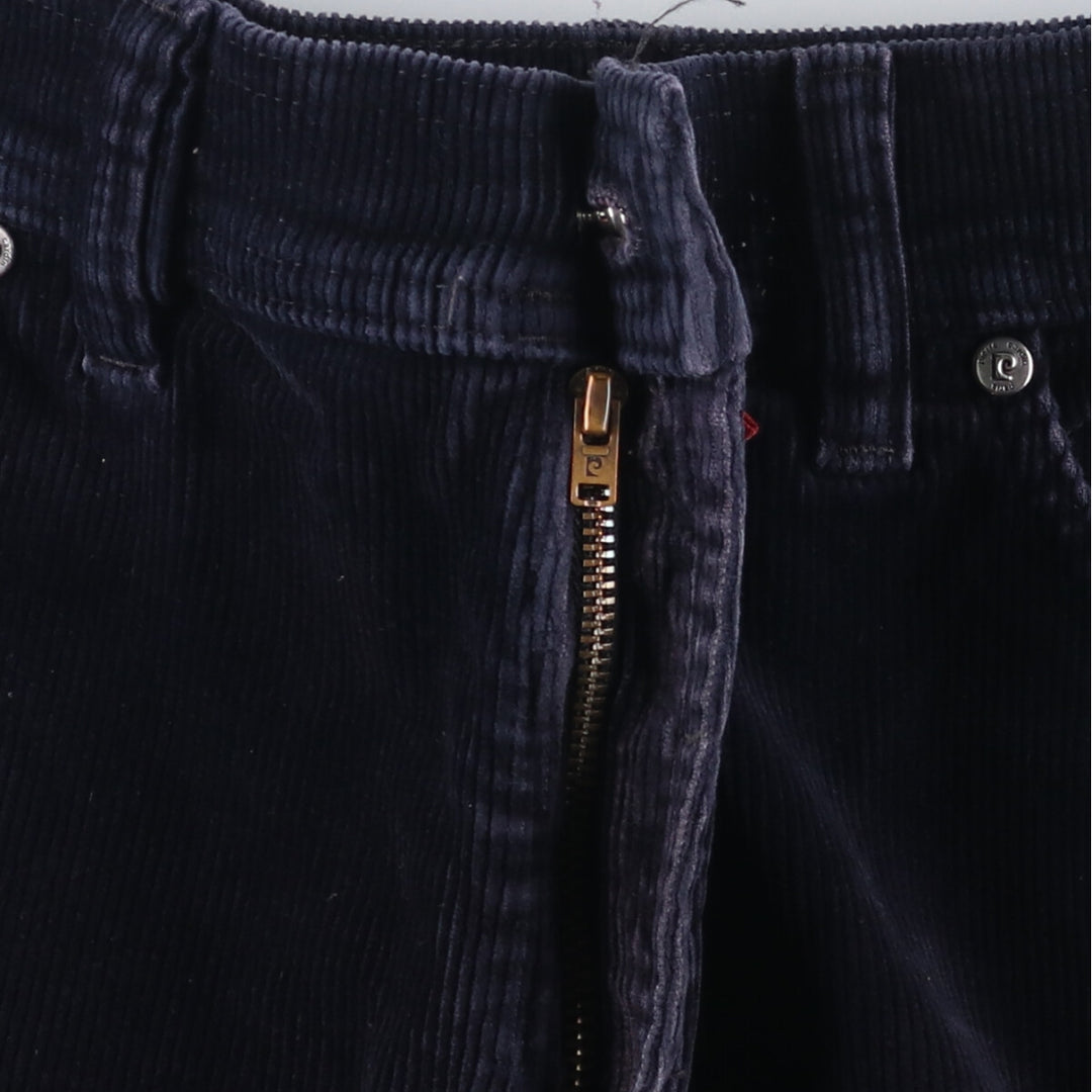 Pierre Cardin men's corduroy pants, size W35 cotton navy blue type Vintage Second Hand