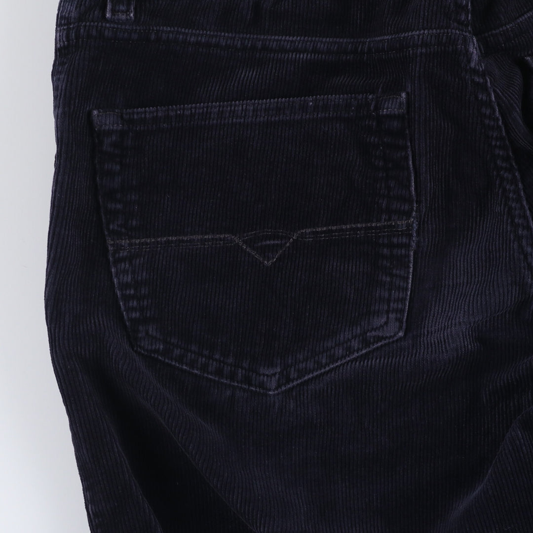 Pierre Cardin men's corduroy pants, size W35 cotton navy blue type Vintage Second Hand