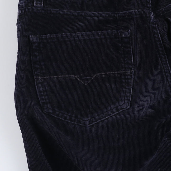 Pierre Cardin men's corduroy pants, size W35 cotton navy blue type Vintage Second Hand