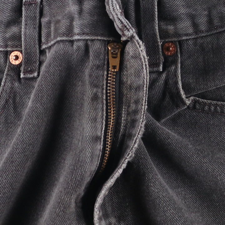 00'S Levi's 550 Relaxed Fit Black Denim Tapered Denim Pants Men's W33 cotton black type Vintage Second Hand