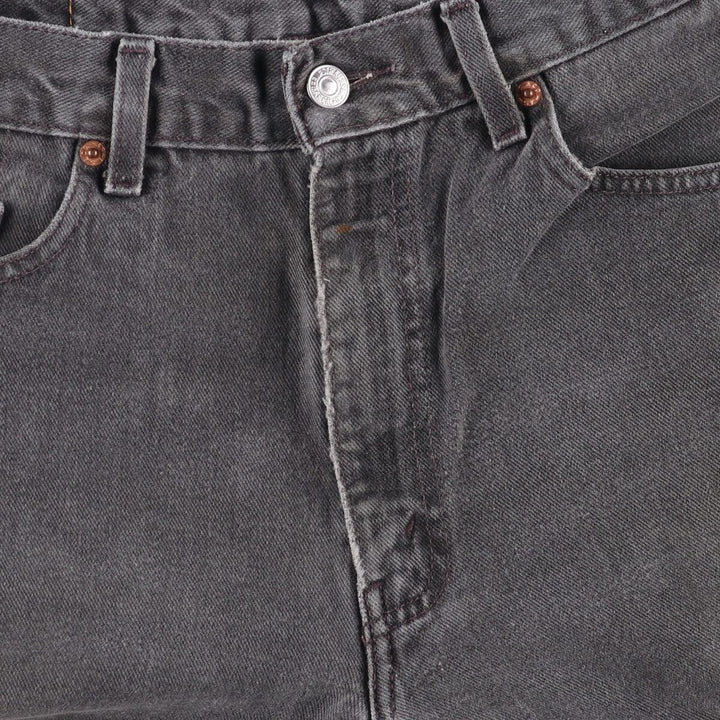 00'S Levi's 550 Relaxed Fit Black Denim Tapered Denim Pants Men's W33 cotton black type Vintage Second Hand