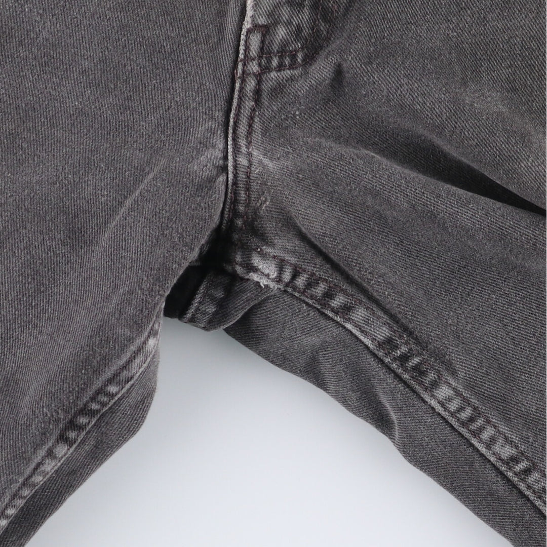 00'S Levi's 550 Relaxed Fit Black Denim Tapered Denim Pants Men's W33 cotton black type Vintage Second Hand