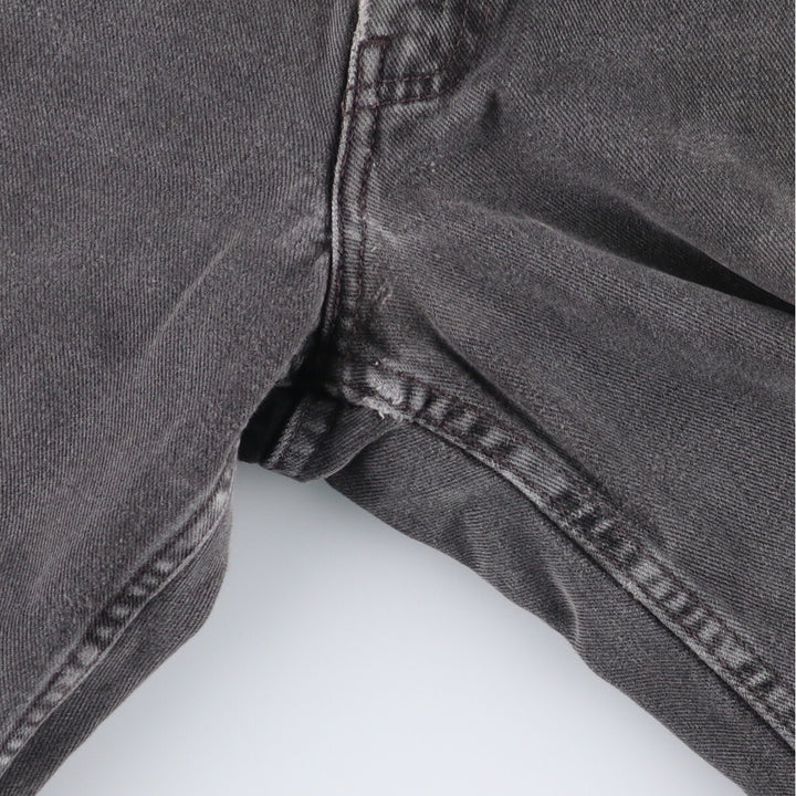 00'S Levi's 550 Relaxed Fit Black Denim Tapered Denim Pants Men's W33 cotton black type Vintage Second Hand