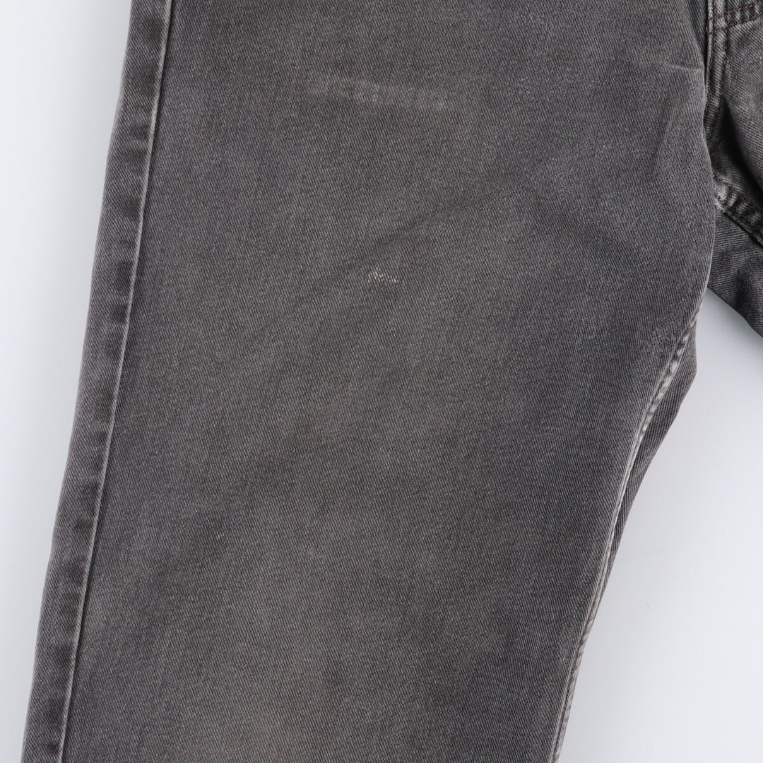 00'S Levi's 550 Relaxed Fit Black Denim Tapered Denim Pants Men's W33 cotton black type Vintage Second Hand