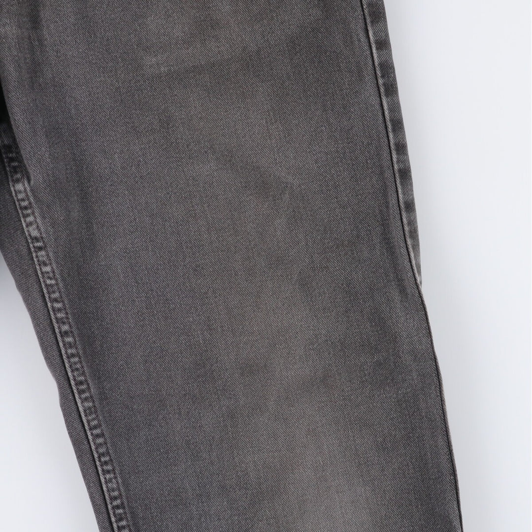 00'S Levi's 550 Relaxed Fit Black Denim Tapered Denim Pants Men's W33 cotton black type Vintage Second Hand