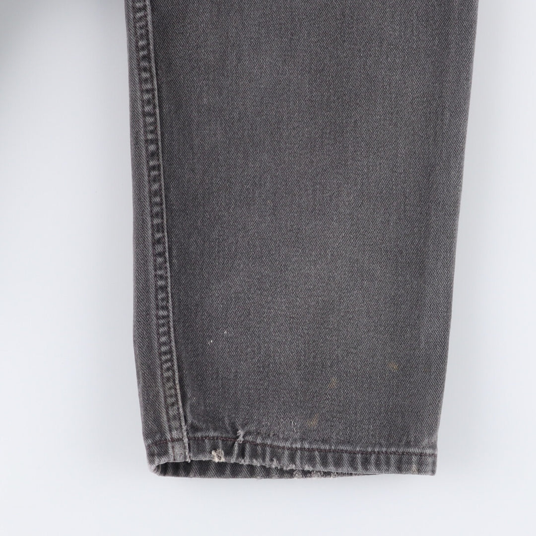 00'S Levi's 550 Relaxed Fit Black Denim Tapered Denim Pants Men's W33 cotton black type Vintage Second Hand
