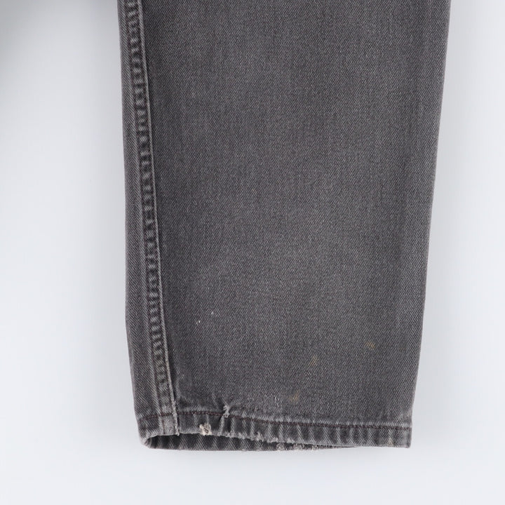 00'S Levi's 550 Relaxed Fit Black Denim Tapered Denim Pants Men's W33 cotton black type Vintage Second Hand