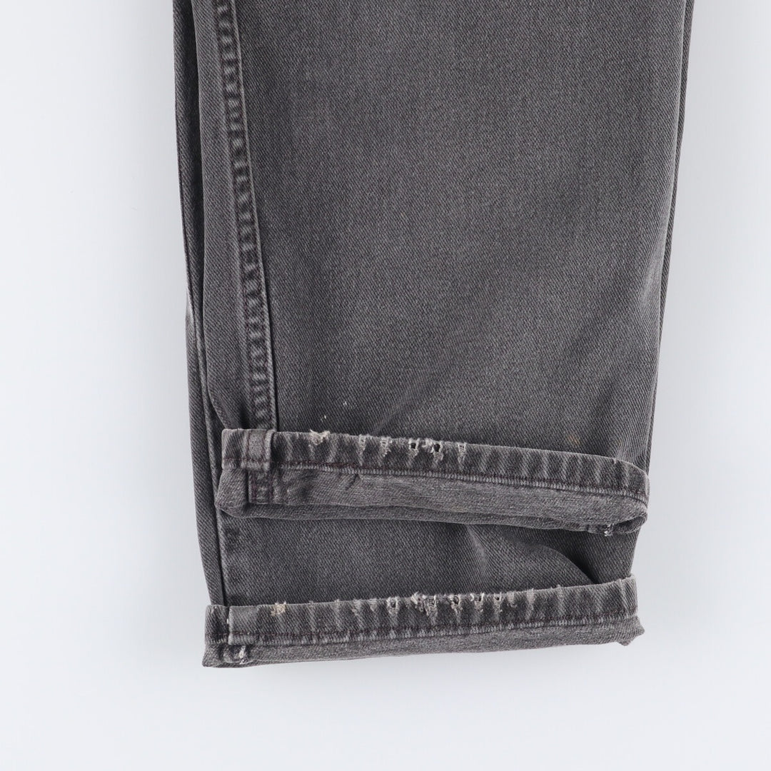 00'S Levi's 550 Relaxed Fit Black Denim Tapered Denim Pants Men's W33 cotton black type Vintage Second Hand