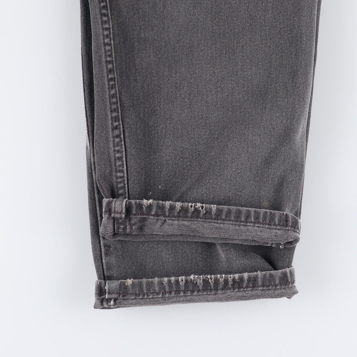 00'S Levi's 550 Relaxed Fit Black Denim Tapered Denim Pants Men's W33 cotton black type Vintage Second Hand