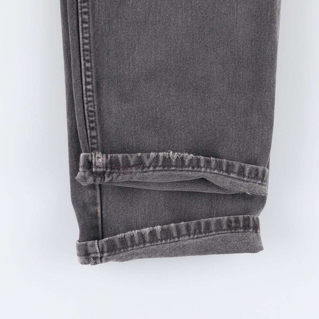 00'S Levi's 550 Relaxed Fit Black Denim Tapered Denim Pants Men's W33 cotton black type Vintage Second Hand